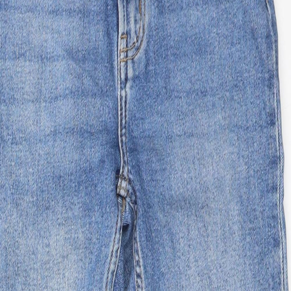 DENIM CO Womens Blue   Straight Jeans Size 8 L25 in