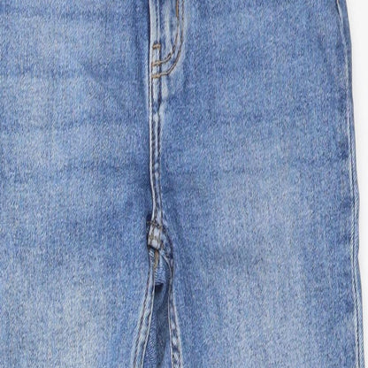 DENIM CO Womens Blue   Straight Jeans Size 8 L25 in