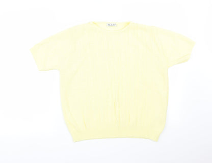 Berkertex Womens Yellow   Basic T-Shirt Size 16