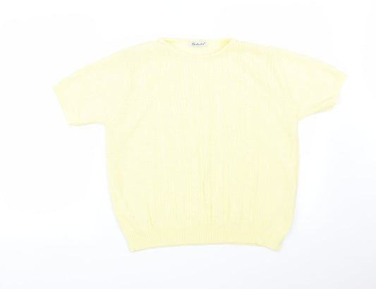 Berkertex Womens Yellow   Basic T-Shirt Size 16