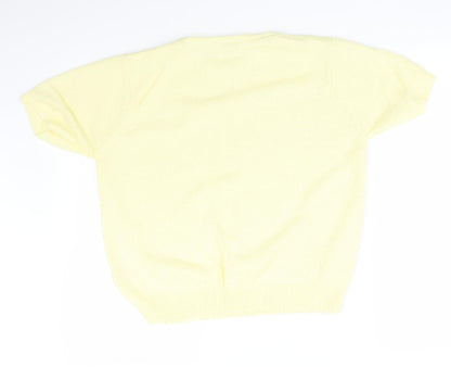 Berkertex Womens Yellow   Basic T-Shirt Size 16
