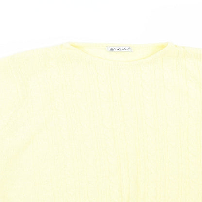 Berkertex Womens Yellow   Basic T-Shirt Size 16