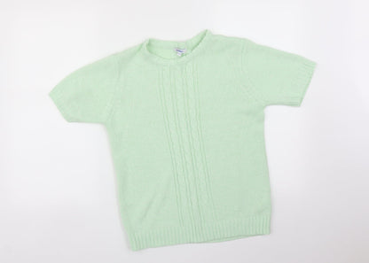 Womens UK Size 16 Damart Green Basic T-Shirt