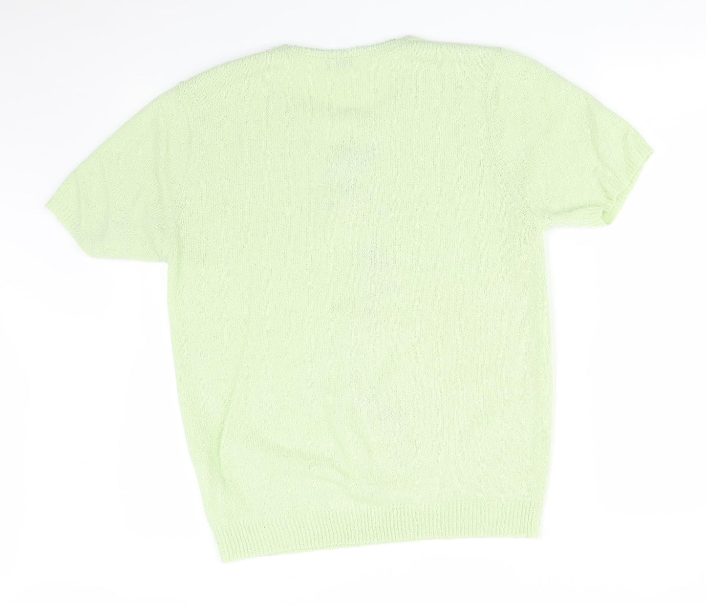 Womens UK Size 16 Damart Green Basic T-Shirt