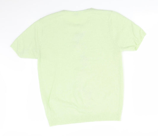 Womens UK Size 16 Damart Green Basic T-Shirt