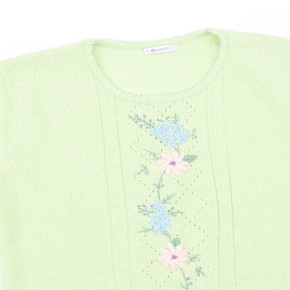 Womens UK Size 16 Damart Green Basic T-Shirt