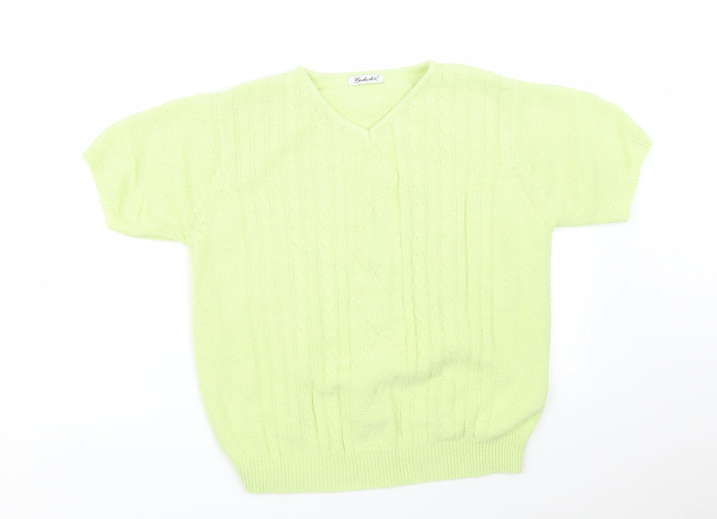 Berkertex Womens Green   Basic T-Shirt Size 16