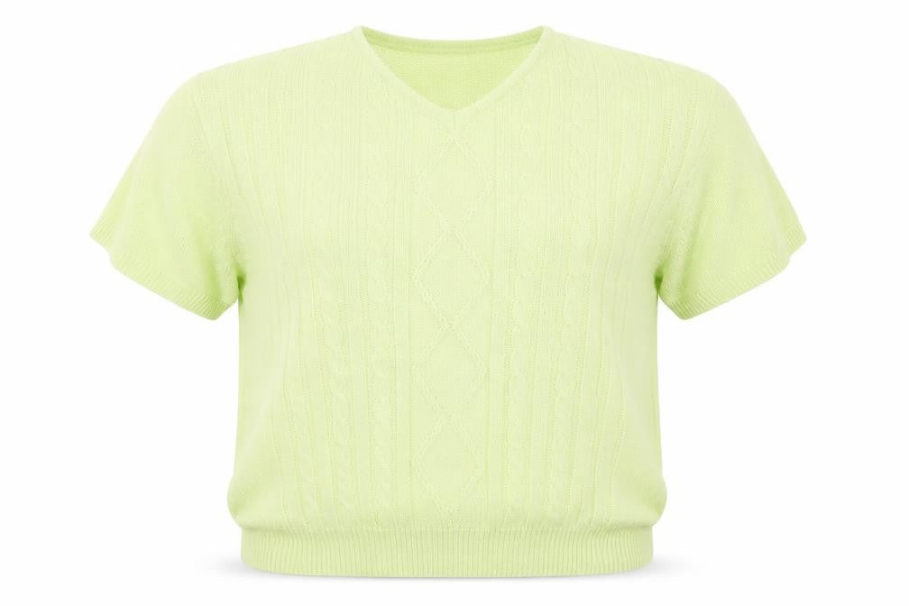 Womens UK Size 16 Berkertex Green Basic T-Shirt
