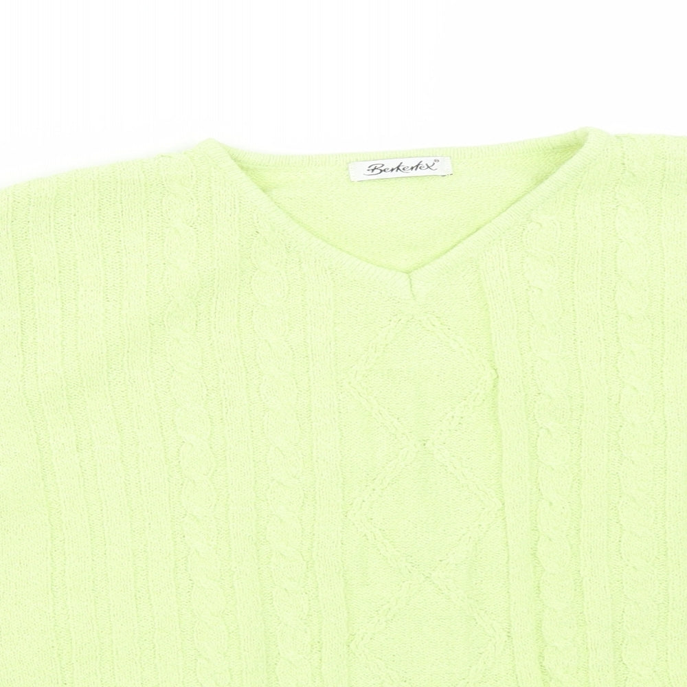 Berkertex Womens Green   Basic T-Shirt Size 16