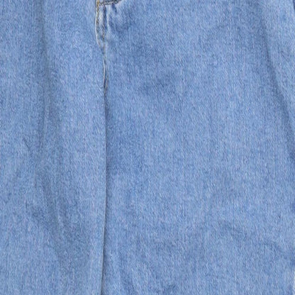 SheIn Womens Blue  Denim Straight Jeans Size S L28 in