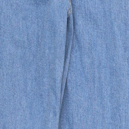 SheIn Womens Blue  Denim Straight Jeans Size S L28 in