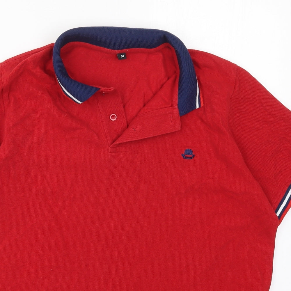 Preworn Mens Red    Polo Size M  - Tophat
