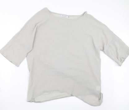 Womens UK Size 2XL MissLook Grey Basic Blouse