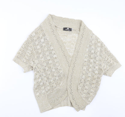 Womens UK Size L Monique Beige Cardigan Jumper