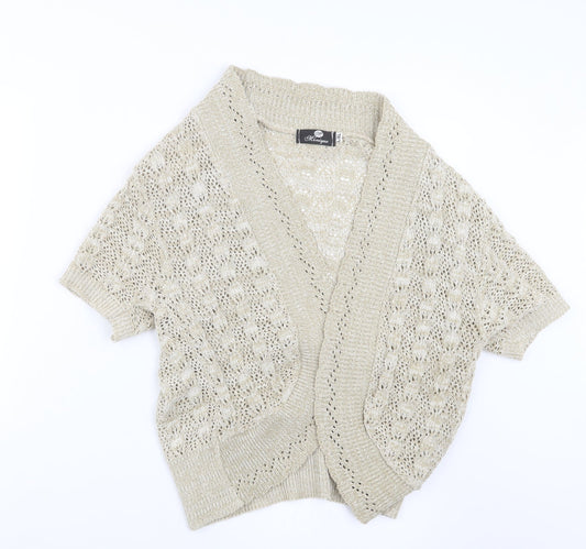 Womens UK Size L Monique Beige Cardigan Jumper