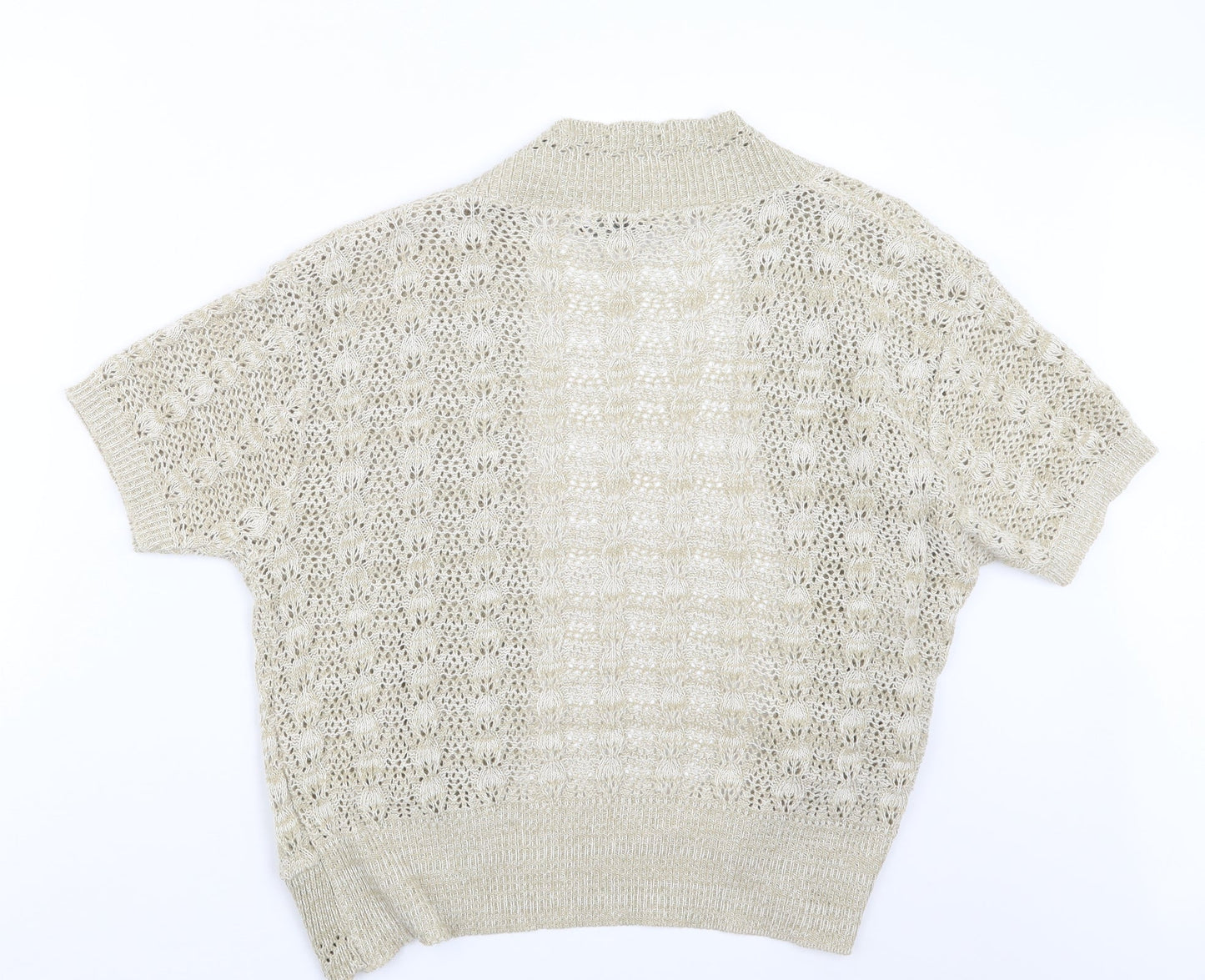 Womens UK Size L Monique Beige Cardigan Jumper