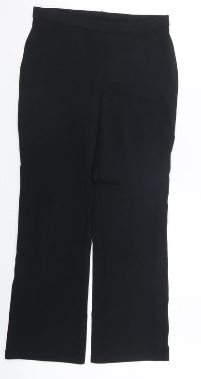 Womens UK Size 14 Marks and Spencer Regular Fit  Black Trousers