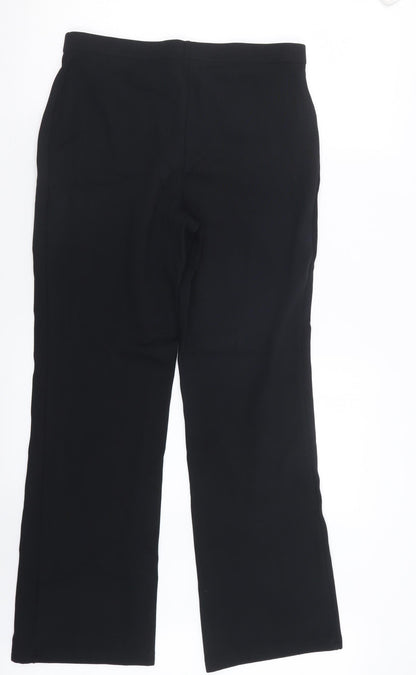 Womens UK Size 14 Marks and Spencer Regular Fit  Black Trousers
