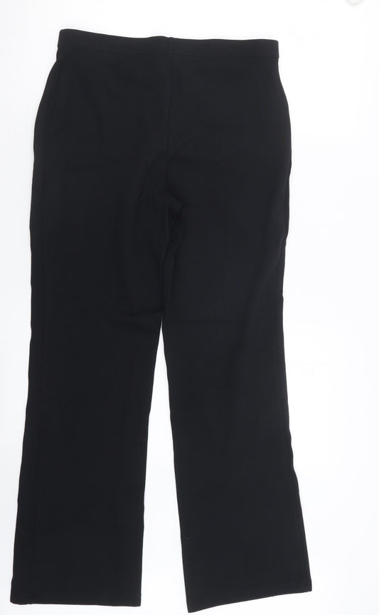 Womens UK Size 14 Marks and Spencer Regular Fit  Black Trousers