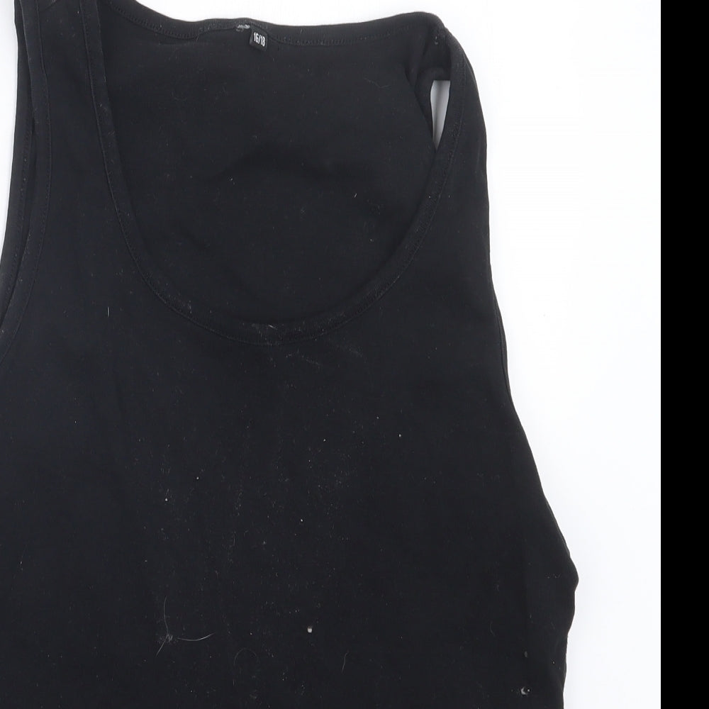 Womens UK Size 16 Intuition Black Basic Tank
