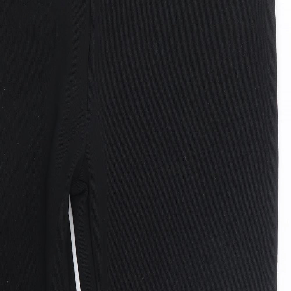 Womens UK Size 16 Preworn Regular Fit  Black Trousers