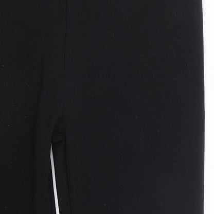Womens UK Size 16 Preworn Regular Fit  Black Trousers