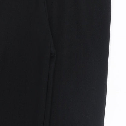 Womens UK Size 16 Preworn Regular Fit  Black Trousers