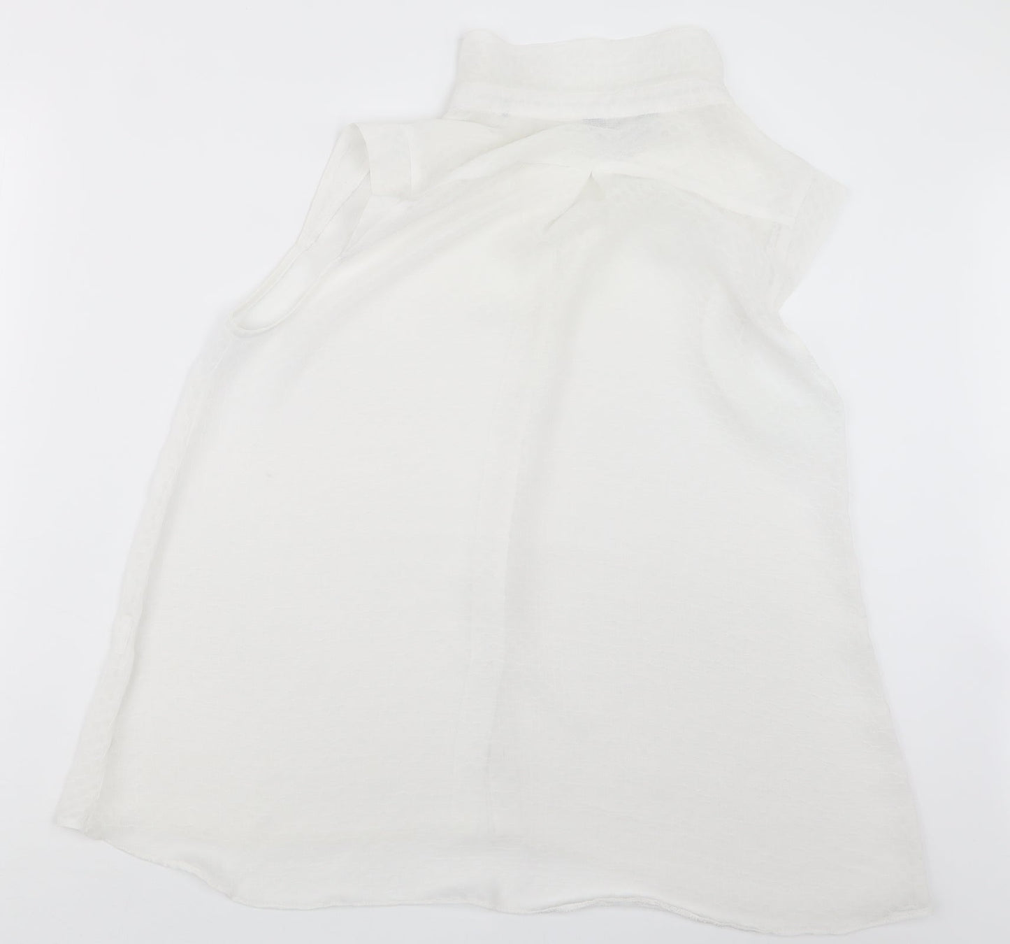 Womens UK Size 12 Marina Kaneva White Basic Button-Up