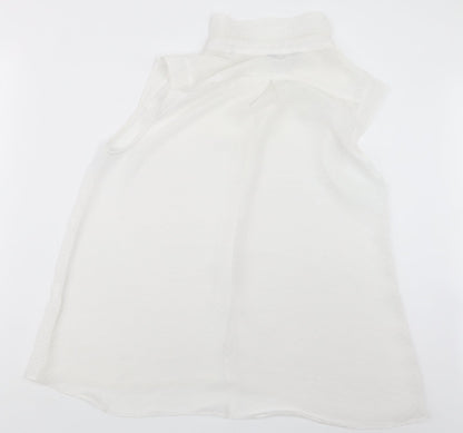 Womens UK Size 12 Marina Kaneva White Basic Button-Up
