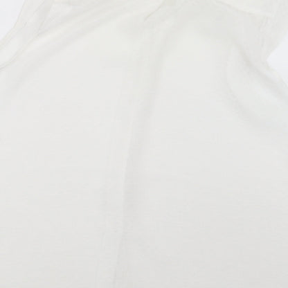 Womens UK Size 12 Marina Kaneva White Basic Button-Up