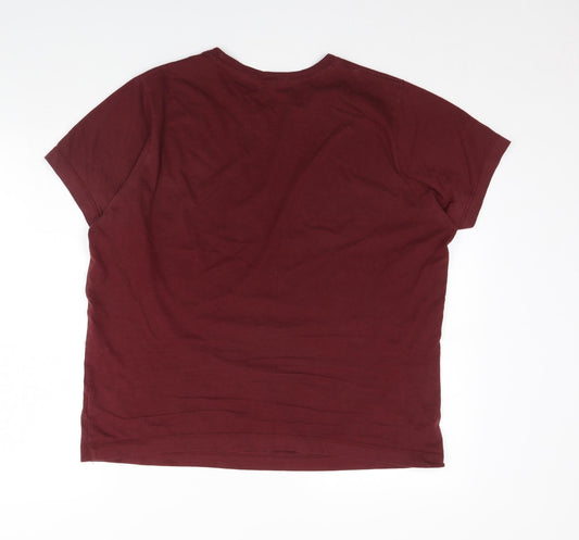 Preworn Mens Red    T-Shirt Size M