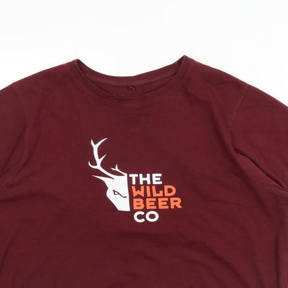 Preworn Mens Red    T-Shirt Size M