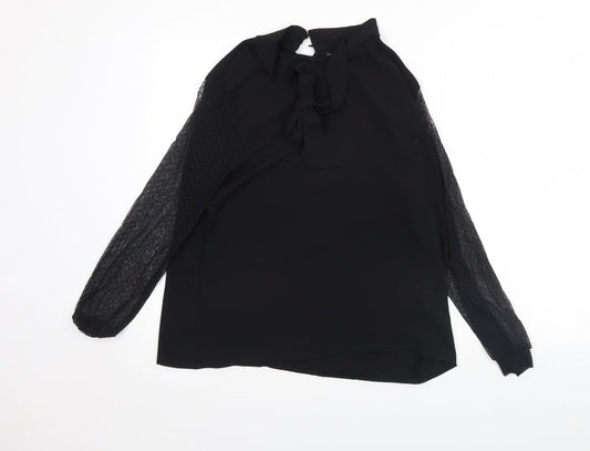 Boohoo Womens Black   Basic Blouse Size 14