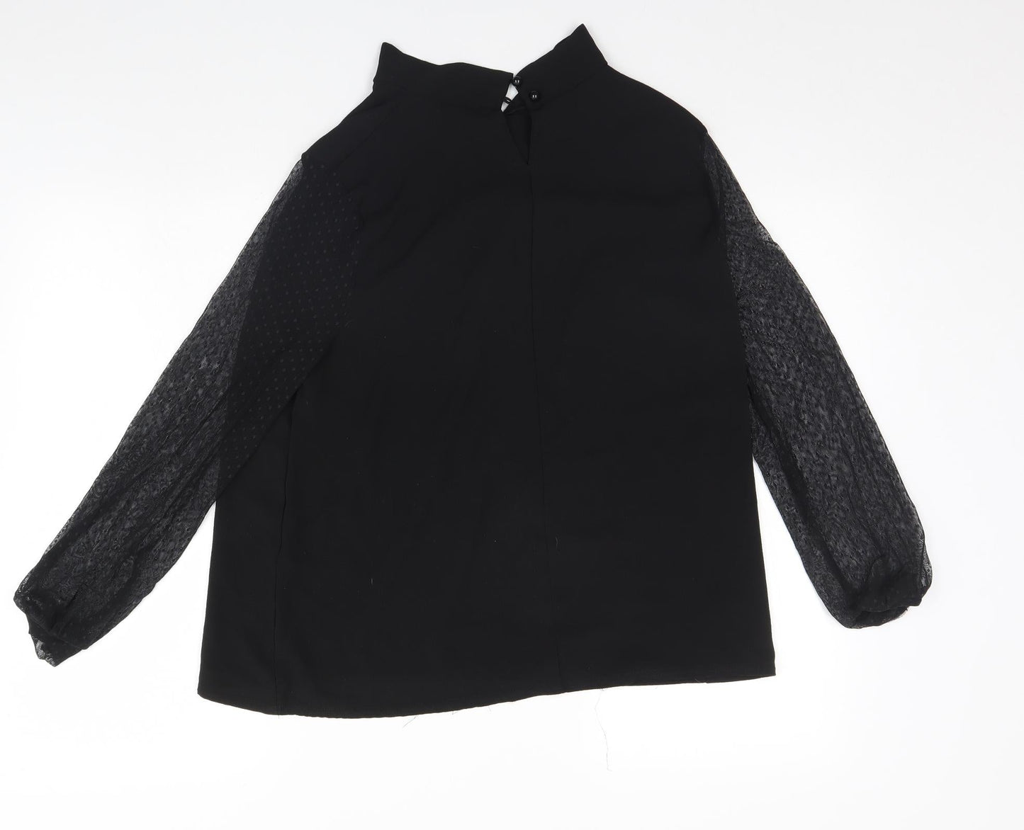 Boohoo Womens Black   Basic Blouse Size 14