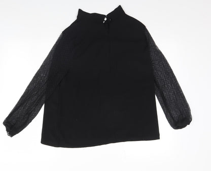 Boohoo Womens Black   Basic Blouse Size 14