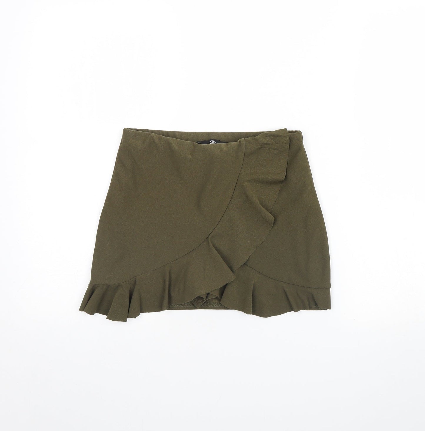 Missguided Womens Green   Cut-Off Shorts Size 8