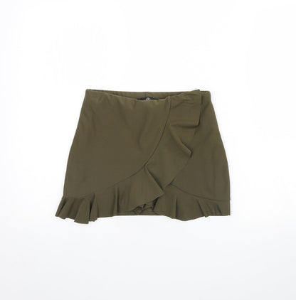 Missguided Womens Green   Cut-Off Shorts Size 8
