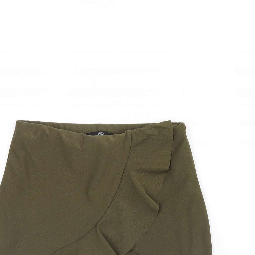 Missguided Womens Green   Cut-Off Shorts Size 8