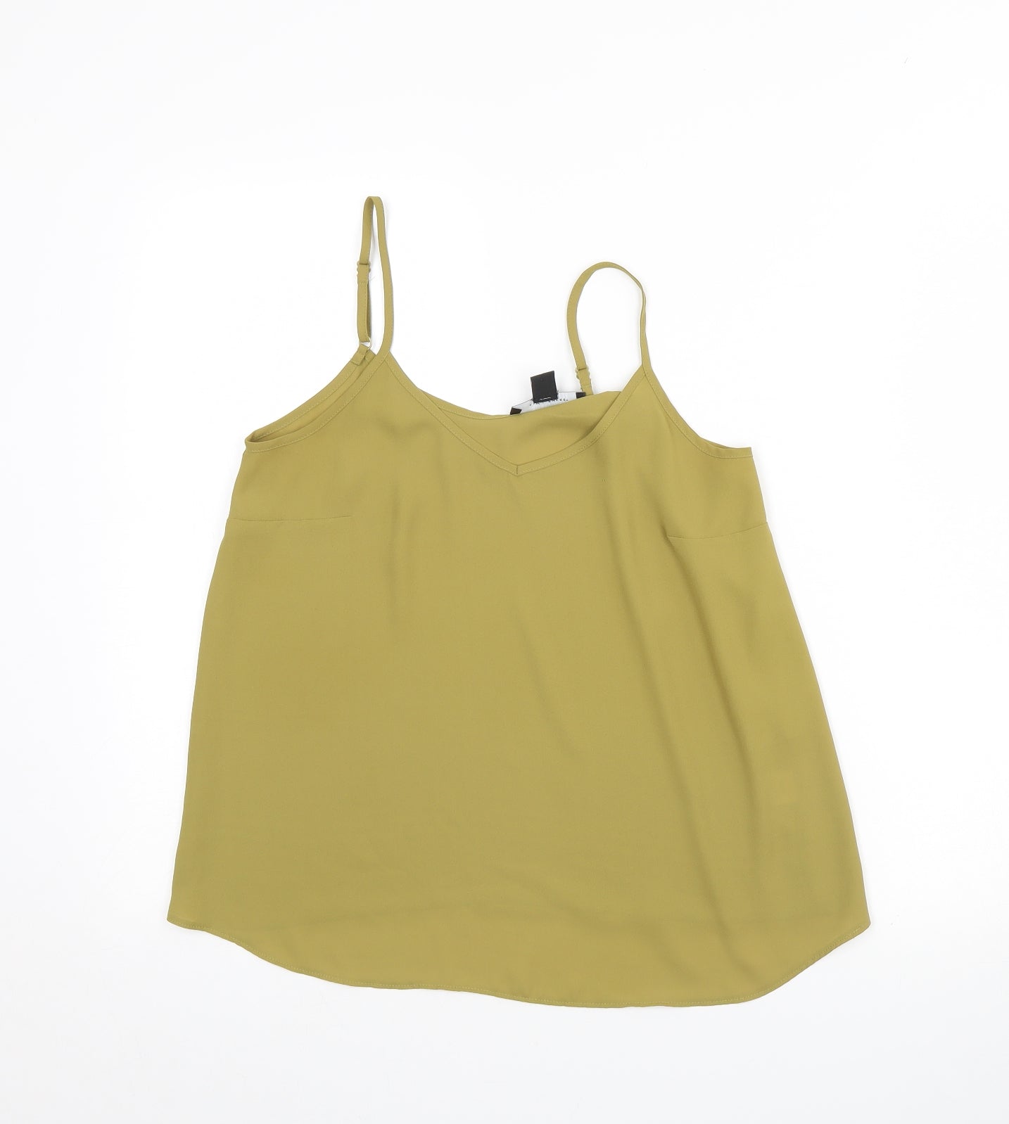 Womens UK Size 8 Atmosphere Green Basic Tank