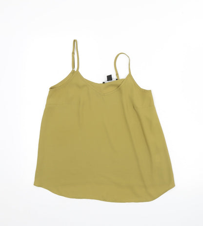 Womens UK Size 8 Atmosphere Green Basic Tank
