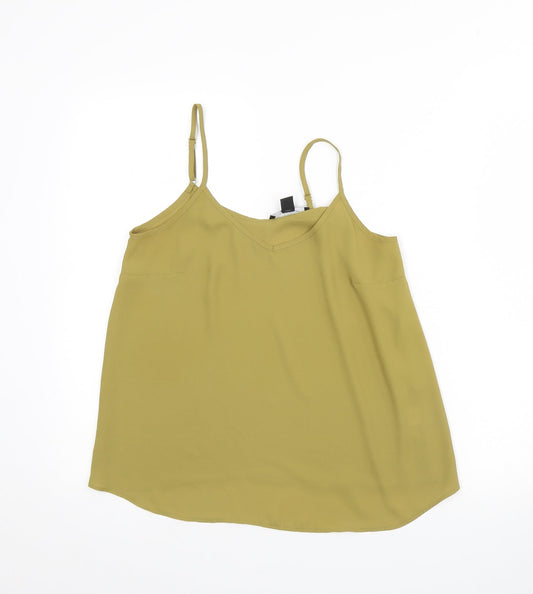Womens UK Size 8 Atmosphere Green Basic Tank