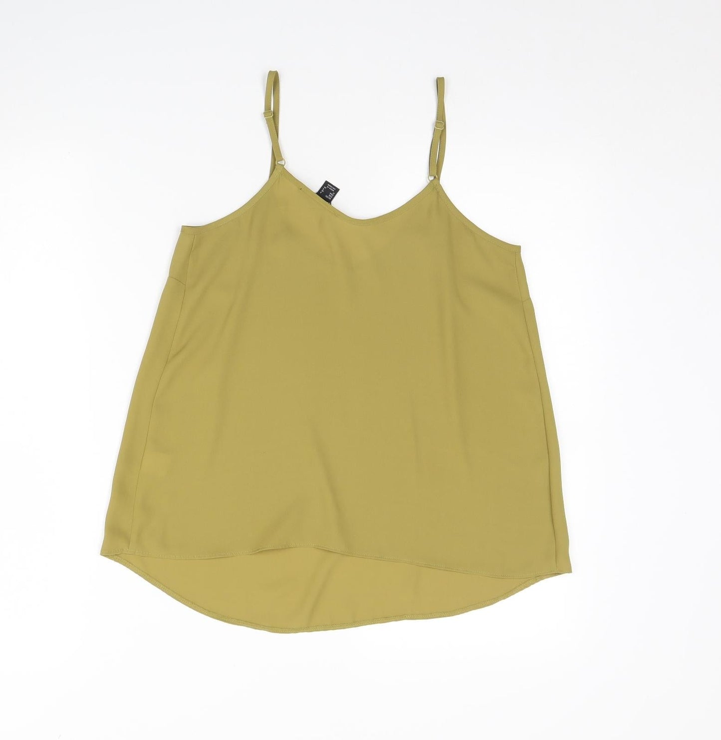 Womens UK Size 8 Atmosphere Green Basic Tank