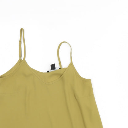 Womens UK Size 8 Atmosphere Green Basic Tank