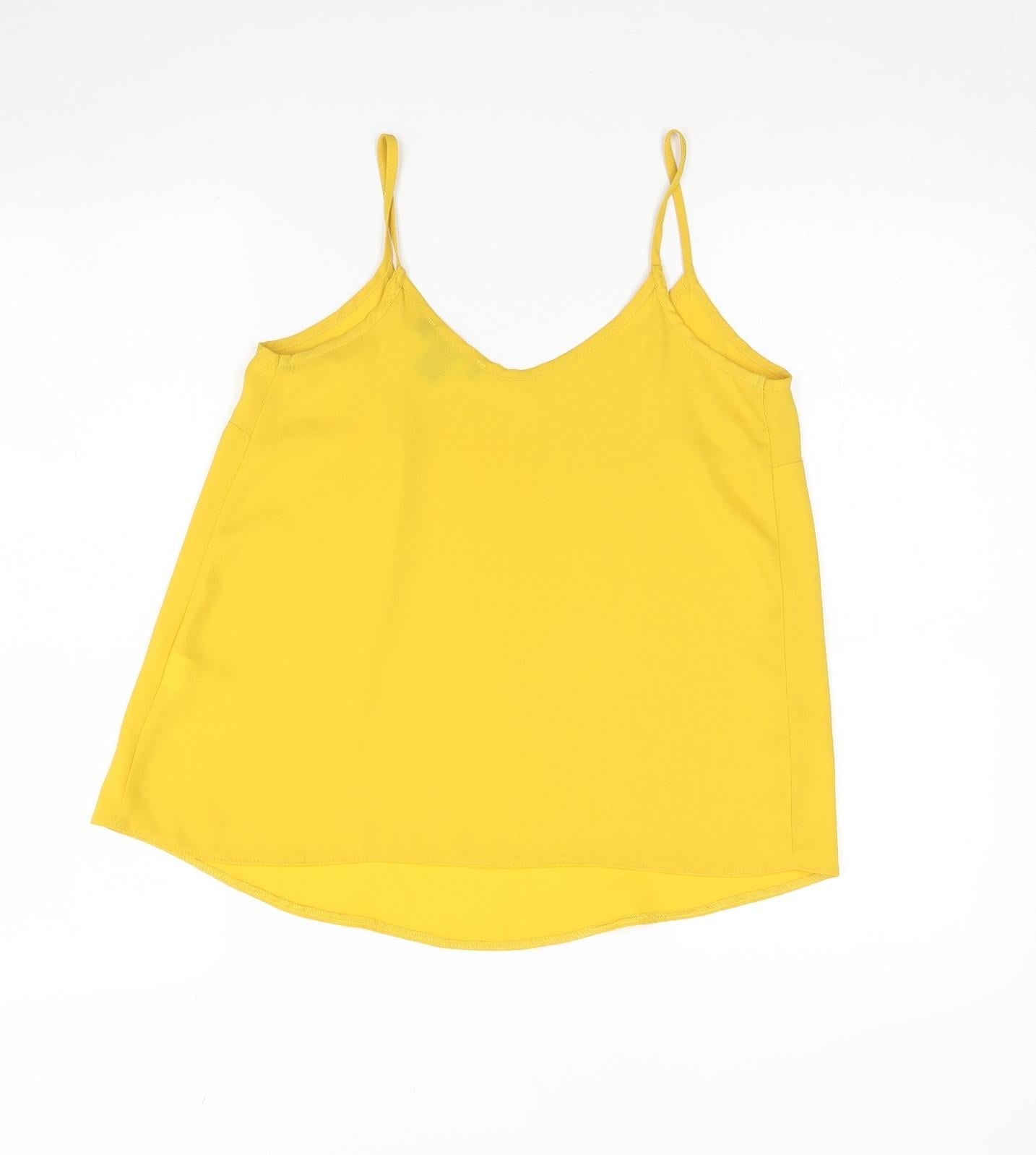 Atmosphere Womens Yellow   Basic Tank Size 8