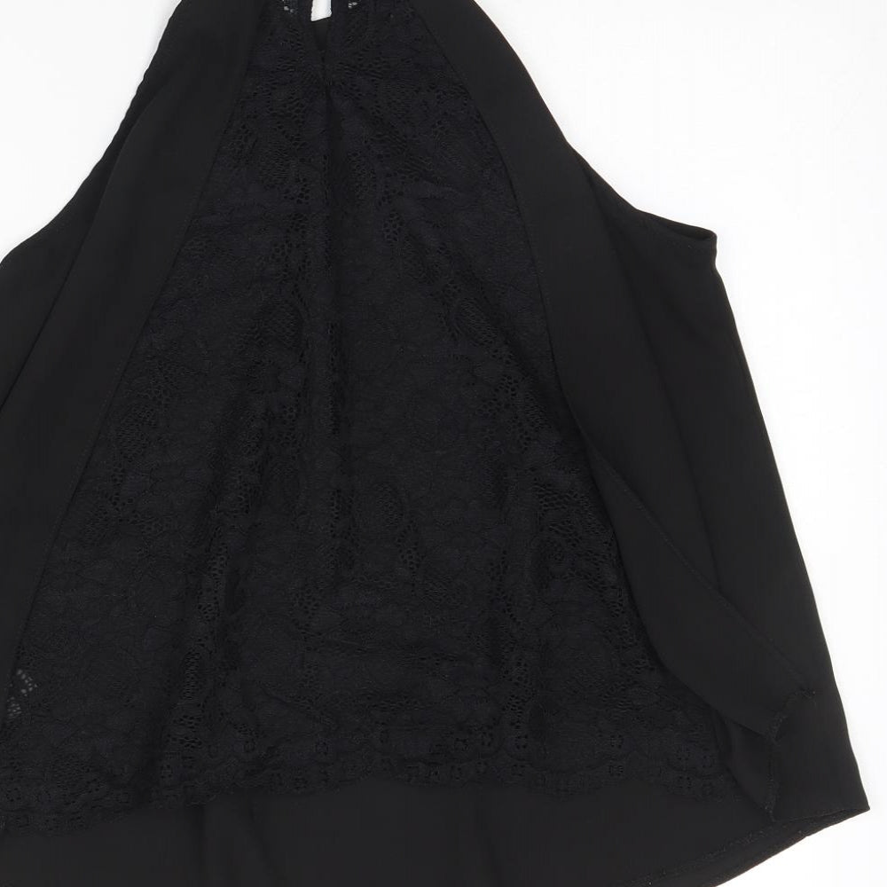 Miss Selfridge Womens Black   Basic Tank Size 6