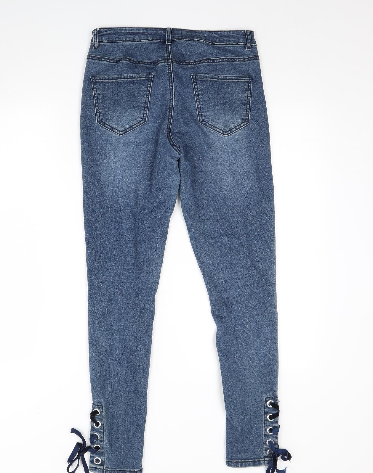Womens UK Size 10 365 Denim Regular Fit Skinny Blue Jeans