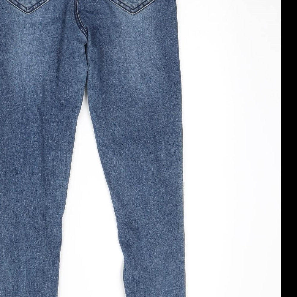 365 Denim Womens Blue  Denim Skinny Jeans Size 10 L30 in - Tie Detail