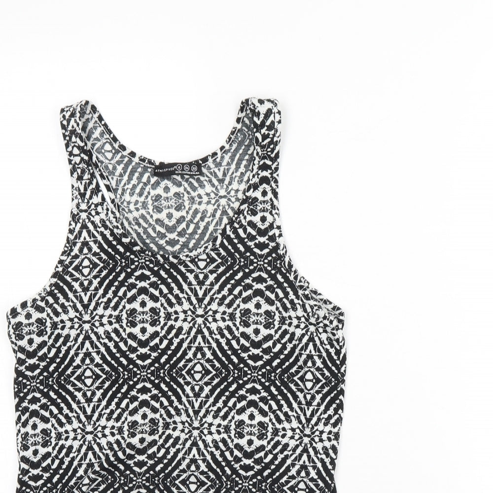 Womens UK Size 6 Atmosphere Black Basic Tank