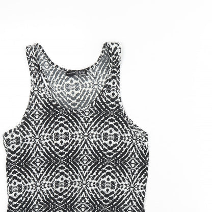Womens UK Size 6 Atmosphere Black Basic Tank