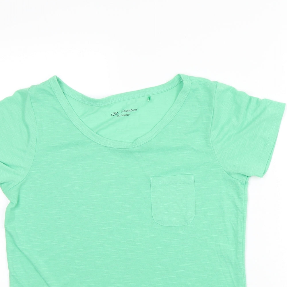 George Womens Green   Basic T-Shirt Size 10